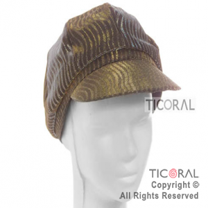 SOMBRERO VISERA ONDAS ORO-PLATA HS4429 x 1